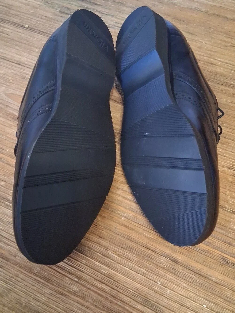 Classic Black Leather Wingtip Derby Shoes